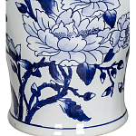 Ваза с крышкой и синим цветочным узором Blue & White Ornament  варинант исполнения - 3 | Loft Concept в Твери