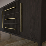 Буфет Primo с тремя ящиками и двумя фасадами Темный орех варинант исполнения - 8 | Loft Concept в Твери