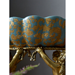 Чаша с орнаментом на бронзовых ножках в виде ангелов Eden Garden варинант исполнения - 8 | Loft Concept в Твери