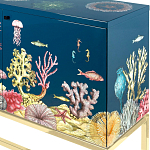 Буфет ручная роспись в морском стиле Cabinet Fondo Marino  варинант исполнения - 2 | Loft Concept в Твери