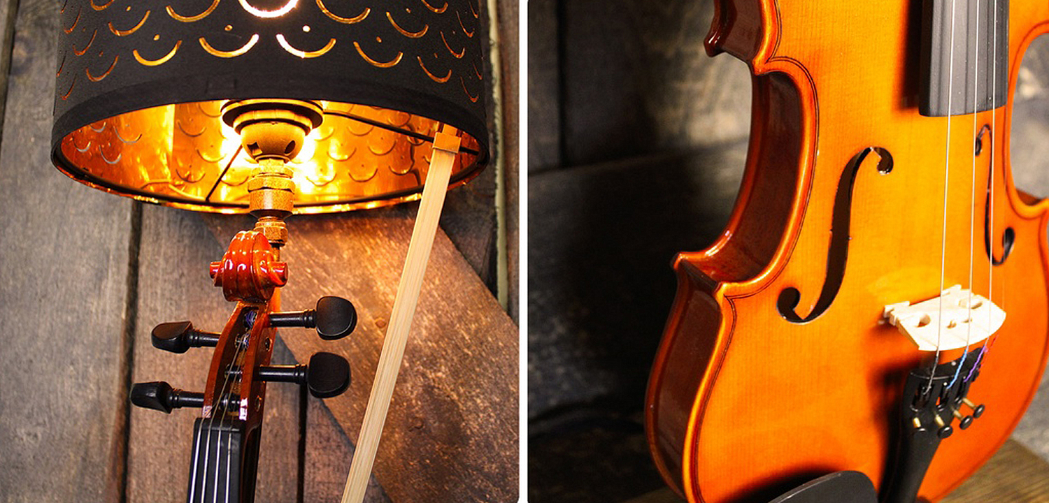 Настольная лампа Violin brown Настольная лампа Violin brown - Loft-Concept в Твери