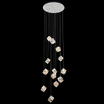 Люстра каскадная с мозаичным хрустальным оформлением Sparks of Crystal варинант исполнения - 2 | Loft Concept в Твери