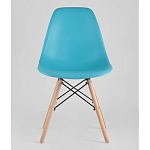 Пластиковый стул на ножках из массива бука Eames Torquoise варинант исполнения - 4 | Loft Concept в Твери