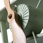 Полка книжная зеленая в виде аэроплана в стиле лофт FLY варинант исполнения - 2 | Loft Concept в Твери