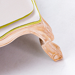 Диван двухместный из натурального бука золотистый с изображением птиц и цветов Blooming Birds варинант исполнения - 3 | Loft Concept в Твери