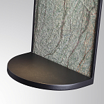 Настенный светильник зеленого цвета с черной рамкой овальной формы с полкой Herbarium  варинант исполнения - 5 | Loft Concept в Твери