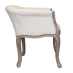 Кресло низкое в стиле прованс Бежевый Лен Louis French Armchair  варинант исполнения - 1 | Loft Concept в Твери