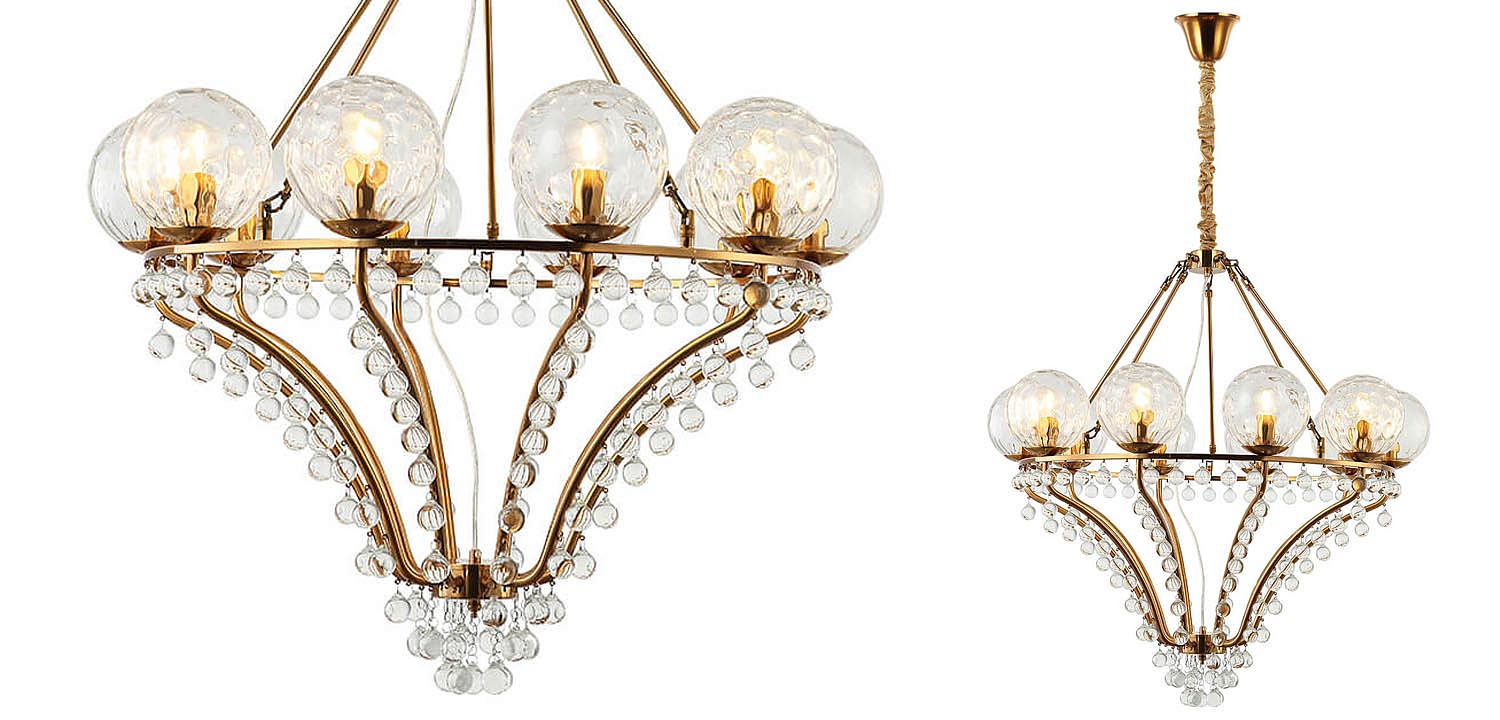 Люстра Melaine Chandelier gold Люстра Melaine Chandelier gold - Loft-Concept в Твери