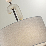 Люстра с серым тканевым плафоном Flourish варинант исполнения - 4 | Loft Concept в Твери