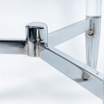 Приставной столик со стеклянной столешницей Deimos варинант исполнения - 4 | Loft Concept в Твери