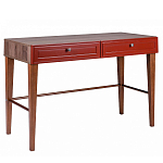 Стол письменный из массива бука с 2-мя ящиками красный Wenge Light варинант исполнения - 1 | Loft Concept в Твери