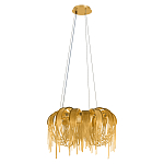 Люстра подвесная круглая с изогнутыми металлическими дугами и ниспадающими цепочками 65 см Atlantis Chain варинант исполнения - 2 | Loft Concept в Твери