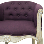 Кресло низкое в стиле прованс Louis French Armchair violet flax варинант исполнения - 3 | Loft Concept в Твери