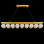 Люстра линейная прямоугольная с сферическими плафонами Phased Spheres варинант исполнения - 1 | Loft Concept в Твери