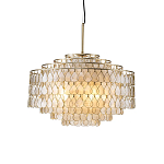 Люстра многоярусная с декором из натуральной морской ракушки Iridescent Light варинант исполнения - 1 | Loft Concept в Твери