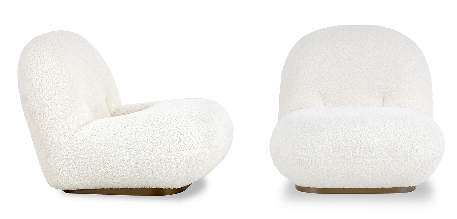 Кресло Herbie White Armchair Кресло Herbie White Armchair - Loft-Concept в Твери