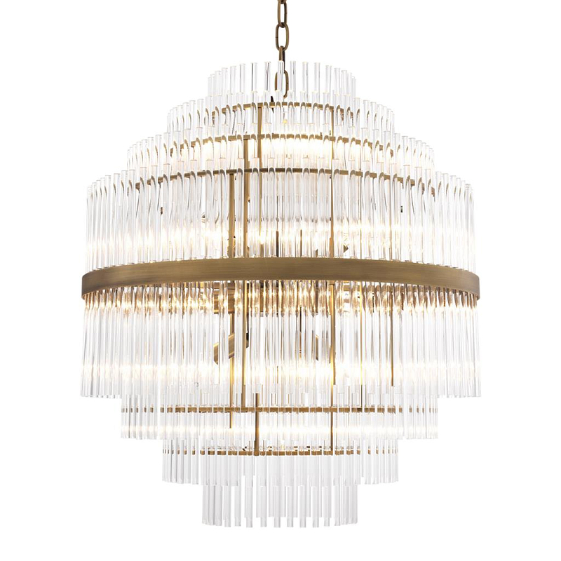 Люстра Chandelier East Латунь Античная полированная Прозрачный (Transparent) Люстра Chandelier East Латунь Античная полированная Прозрачный (Transparent) в Твери | Loft Concept