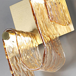 Бра волнистой формы из фактурного стекла Wave варинант исполнения - 8 | Loft Concept в Твери