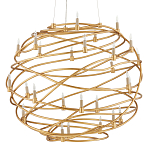 Люстра золотая в форме спирали Fancy Pattern варинант исполнения - 3 | Loft Concept в Твери