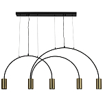 Линейный светильник с дугообразным каркасом Daviau Linear Arch Light 5 варинант исполнения - 3 | Loft Concept в Твери