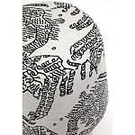 Пуф Wakonda с Круглыми ножками Черно-Белый орнамент варинант исполнения - 4 | Loft Concept в Твери