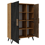 Шкаф двухдверный с 2-мя отделами с полками Stone Effect варинант исполнения - 3 | Loft Concept в Твери