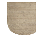 Столик кофейный кремового цвета с овальной столешницей и круглым основанием Cream Dalmen Table варинант исполнения - 4 | Loft Concept в Твери