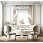 Люстра кольцевая с текстурной огранкой Reflection of Reality варинант исполнения - 5 | Loft Concept в Твери