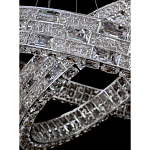 Люстра на 2 кольца с текстурной огранкой Reflection of Reality варинант исполнения - 3 | Loft Concept в Твери