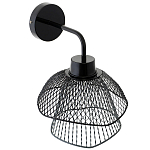 Бра с сетчатым металлическим абажуром Black Mesh Lampshade варинант исполнения - 3 | Loft Concept в Твери