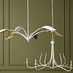 Люстра белая с плафонами в виде лепестков Delicate Flower варинант исполнения - 5 | Loft Concept в Твери