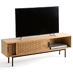 ТВ-тумба с плетеным декором Tate Wicker TV Stand варинант исполнения - 3 | Loft Concept в Твери