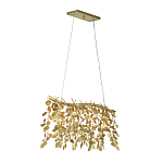 Люстра золотая с декором в виде веток эвкалипта Eucalyptus Branches варинант исполнения - 2 | Loft Concept в Твери