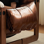 Кресло-диван кожаное на деревянном каркасе Medieval Furniture варинант исполнения - 4 | Loft Concept в Твери