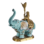 Подсвечник в виде слона из фарфора с бронзовыми элементами Elephant in the Garden of Eden варинант исполнения - 2 | Loft Concept в Твери
