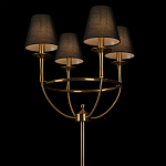 Торшер с металлическим основанием бронзового цвета с черными конусовидными абажурами Dignity варинант исполнения - 4 | Loft Concept в Твери