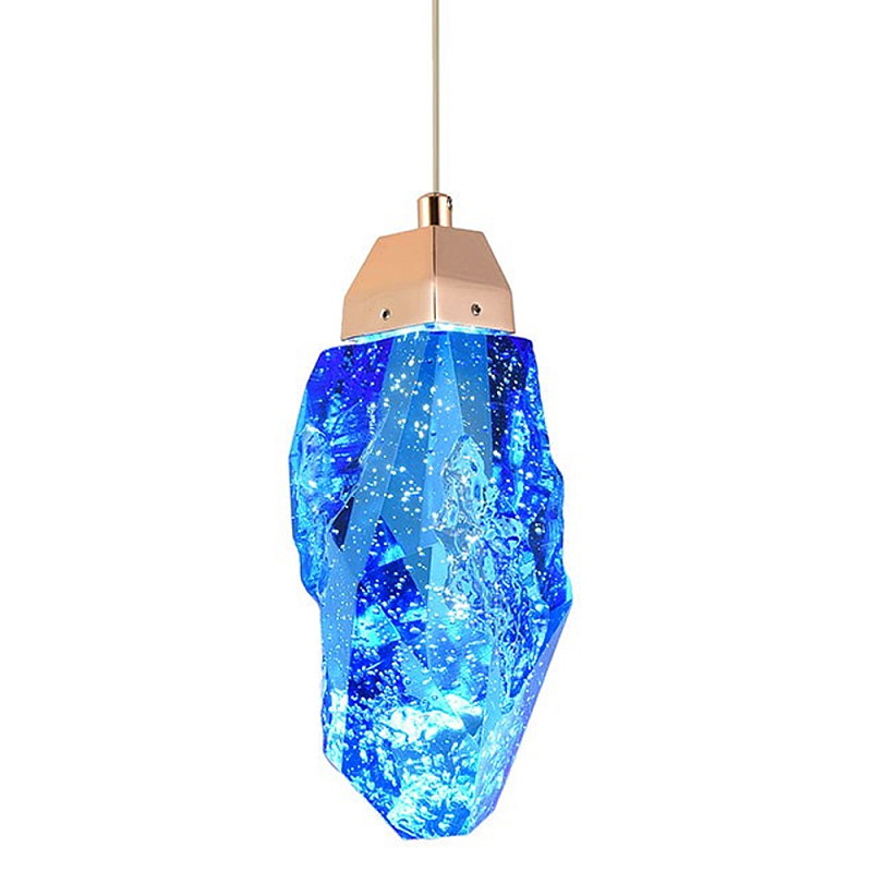 Подвесной светильник Soar Hanging Lamp Brass Blue Синий Латунь Синий Подвесной светильник Soar Hanging Lamp Brass Blue Синий Латунь Синий в Твери | Loft Concept