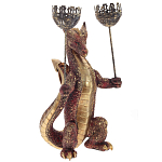 Подсвечник в виде дракона Dragon with Two Candlesticks Red варинант исполнения - 1 | Loft Concept в Твери
