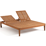 Шезлонг двухместный из эвкалипта Sunset варинант исполнения - 4 | Loft Concept в Твери