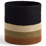 Плетеная корзина в полоску Iweala Wicker Basket варинант исполнения - 1 | Loft Concept в Твери