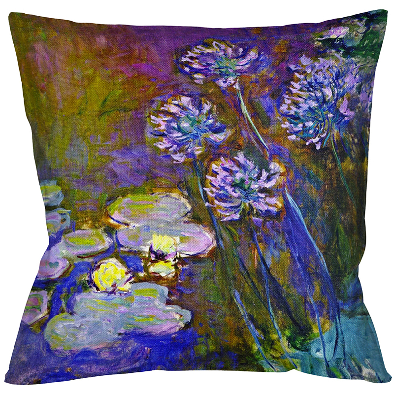 Подушка декоративная Цветы Impressionism in Art Мульти Бежевый Подушка декоративная Цветы Impressionism in Art Мульти Бежевый в Твери | Loft Concept