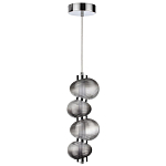 Подвесной светильник с 4-мя рифлеными стеклянными шарами Marcelh Light варинант исполнения - 2 | Loft Concept в Твери