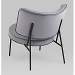 Мини-кресло District Lounge велюр серый варинант исполнения - 3 | Loft Concept в Твери