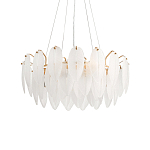 Люстра Mont Saint-Michel Золотая с Рельефным Стеклом варинант исполнения - 4 | Loft Concept в Твери