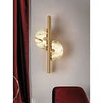 Бра  с фигурным мраморным рассеивателем Spiral of Warm Light варинант исполнения - 7 | Loft Concept в Твери