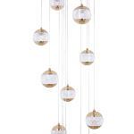 Каскадная люстра с сферическими плафонами из акрила Veva Lamps Chandelier варинант исполнения - 2 | Loft Concept в Твери