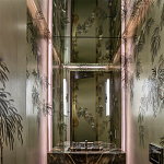 Обои ручная роспись Silk Tree Original colourway on White Metal gilded paper варинант исполнения - 1 | Loft Concept в Твери