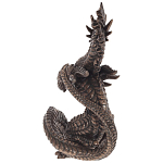 Декоративная статуэтка Дракон Dark Bronze Dragon Holding Sphere Statuette варинант исполнения - 2 | Loft Concept в Твери