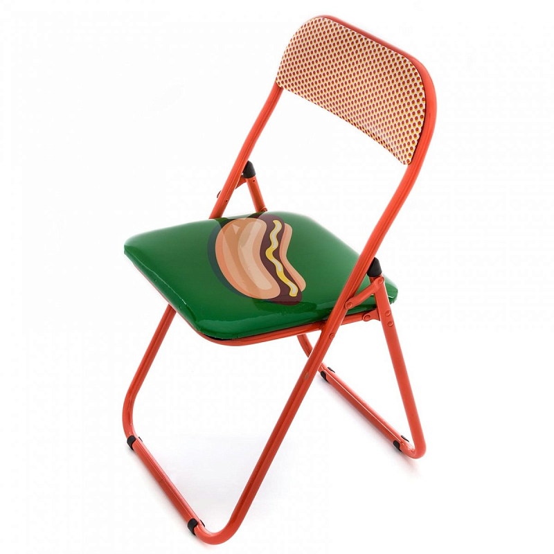 Стул Seletti Folding Chair Hot Dog Мульти Красный Стул Seletti Folding Chair Hot Dog Мульти Красный в Твери | Loft Concept