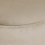 Банкетка овальная бежевый велюр на 4-х металлических ножках черного цвета SANJAY варинант исполнения - 5 | Loft Concept в Твери